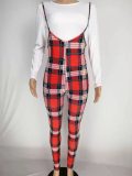 A8753 Plaid Printed Women Bodysuits Bodysuit Outfit Outfits cl610112