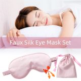 Sleeping Silk Night Eye Masks With Sack And Earplug 81324