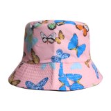 Unisex Butterfly Printed Short Brim Fisherman Cap Hats x00112