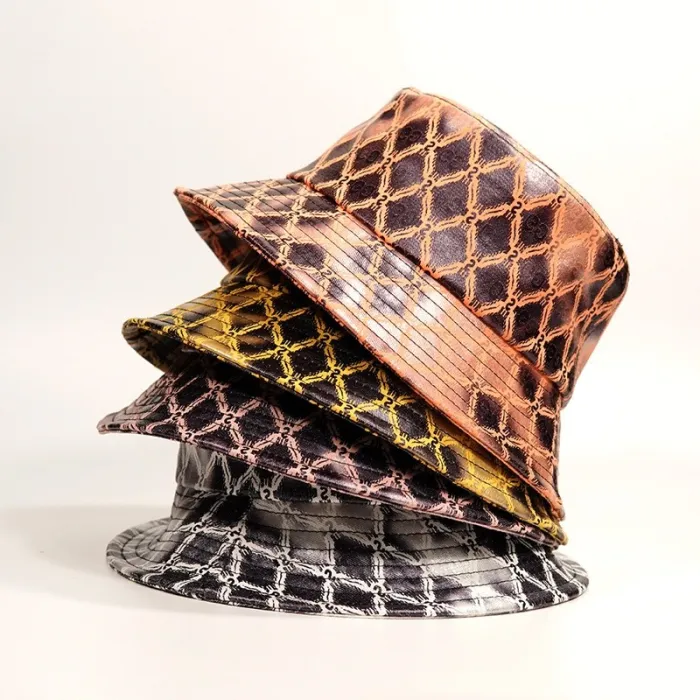Letter Print Bucket Women Fisherman Hats 20120718