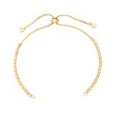 New Sparkling Brass Cubic Crystal Bracelet Charm Bracelets VL2334