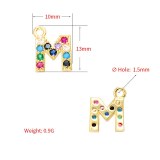 Small Letter Pendant DIY Jewelry Accessories for Necklaces VD41829