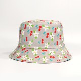 Fashion Cotton Flower Print Bucket Women Fisherman Hats