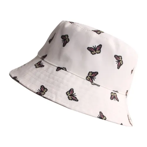 Unisex Butterfly Printed Short Brim Fisherman Cap Hats x00112