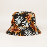 Fashion Leaf Print Hip Hop Bucket Sun Fisherman Hats 20121829