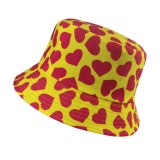 Heart Print Men Women Summer Bob Hip Hop Fisherman Hats