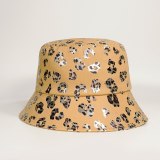 Vintage Fisherman Glitter Leopard Print  Bucket Hats Caps 202107081