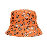 Vintage Fisherman Glitter Leopard Print  Bucket Hats Caps 202107081