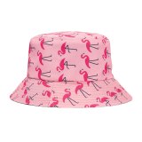 Summer Bucket Cap Flamingo Print Bob Hip Hop Fisherman Hats 2021014556