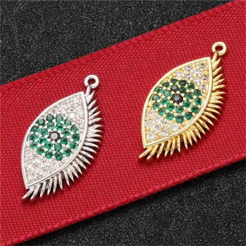 Demon Eye Charms With Colorful Rhinestone Pendant Bracelets Or Necklaces VD52233