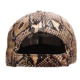 High Quality Snake Skin Print Leather Dad Hat Bone Hats x009110