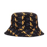 Summer Bucket Cap Flamingo Print Bob Hip Hop Fisherman Hats 2021014556
