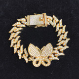 Hip Hop Bling Cuban Chain Bracelet Bracelets
