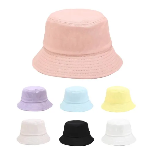 Bucket Hats Soild Summer Travel Beach Sun Hats YFM70011