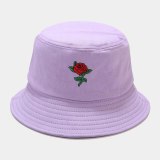 Unisex Adult Women Men Bucket Hat Rose Print Fisherman Hats YFM86677