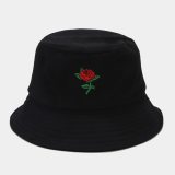 Unisex Adult Women Men Bucket Hat Rose Print Fisherman Hats YFM86677