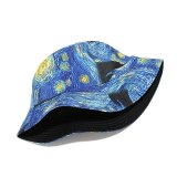 Cotton Graffiti Print Bucket Hat Fisherman Hats YFM101728