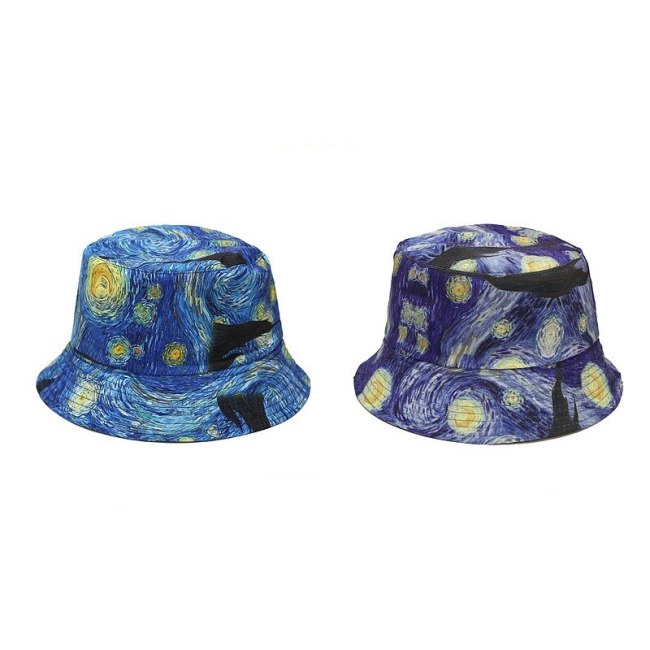 Cotton Graffiti Print Bucket Hat Fisherman Hats YFM101728