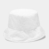 Female Summer Thin Bright Silver Silk Bucket Hats YFM78798