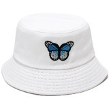 Butterfly Panama Bucket Hats Summer Fisherman Sun Shade Hats YFM991102