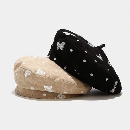 Women Fashion Butterfly Bonnet Beret Hats BLM95106
