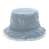 Fashion Street Raw Fisherman Hat Spring  Summer Outdoor Sun Bucket Hats YFM74758