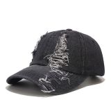 New Women's Baseball Cap Washed Retro Denim Snapback Hats BQM41021