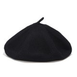 Painter's Double Face Simple Imitation Wool Knitted Beret Hats BLM2233