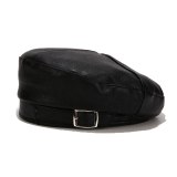 New Belt Buckle Beret Women Autumn Winter PU Leather Pumpkin Hats BLM7283