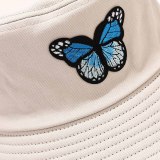 Butterfly Panama Bucket Hats Summer Fisherman Sun Shade Hats YFM991102