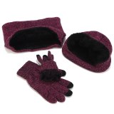 Hot Sale Hat, Scarf, Gloves, Three-Piece Winter Outdoor Warm Knitted Hat Sets ZZM28798