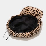 Women Fashion Leopard Ladies Casual Outdoor Streetwear Beret Hats BJM4657