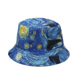 Cotton Graffiti Print Bucket Hat Fisherman Hats YFM101728