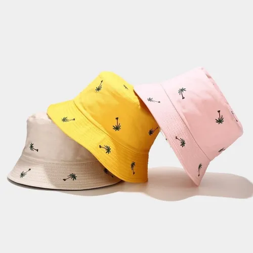 Hot Selling Coconut Embroidered Fisherman's Hats YFM93243