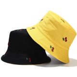 Reversible Cherry Bucket Cotton Fruit Women Hats YFM84354