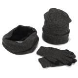 Hot Sale Hat, Scarf, Gloves, Three-Piece Winter Outdoor Warm Knitted Hat Sets ZZM28798