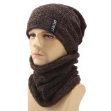 Women Thick Warm Female knit Letter Bonnet Hats ZZM32334