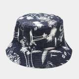 Flower Print Bucket Hat Reversible Fisherman Hats YFM56879