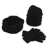 Hot Sale Hat, Scarf, Gloves, Three-Piece Winter Outdoor Warm Knitted Hat Sets ZZM28798