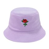 Unisex Adult Women Men Bucket Hat Rose Print Fisherman Hats YFM86677