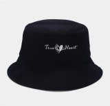 Embroidery Bucket Hat Women Men Cotton Heart  Bob Sun Hats YFM74354