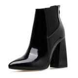 Women's Ankle Rain High Heels Martin Boots 9301-23