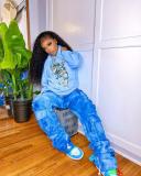 Women Hip Hop Long Sleeve Sweatshirt Top Tops SD108293
