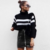 Women A-Line PU Leather Skirt Fall Winter Skirts WD0859610