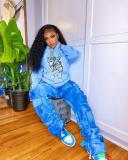 Women Hip Hop Long Sleeve Sweatshirt Top Tops SD108293