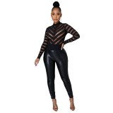 Women O-neck Bodysuits Bodysuit Outfit Outfits 890314