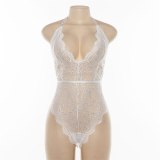 Backless Halter Lace Bodysuit Transparent Bodysuits P173276576