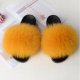 Women Real  Fur Slippers Slides