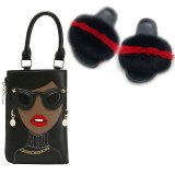 Women Fur Slippers Slides Fashion Beauty Handbags