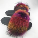 Women Real Fur Slippers Slides